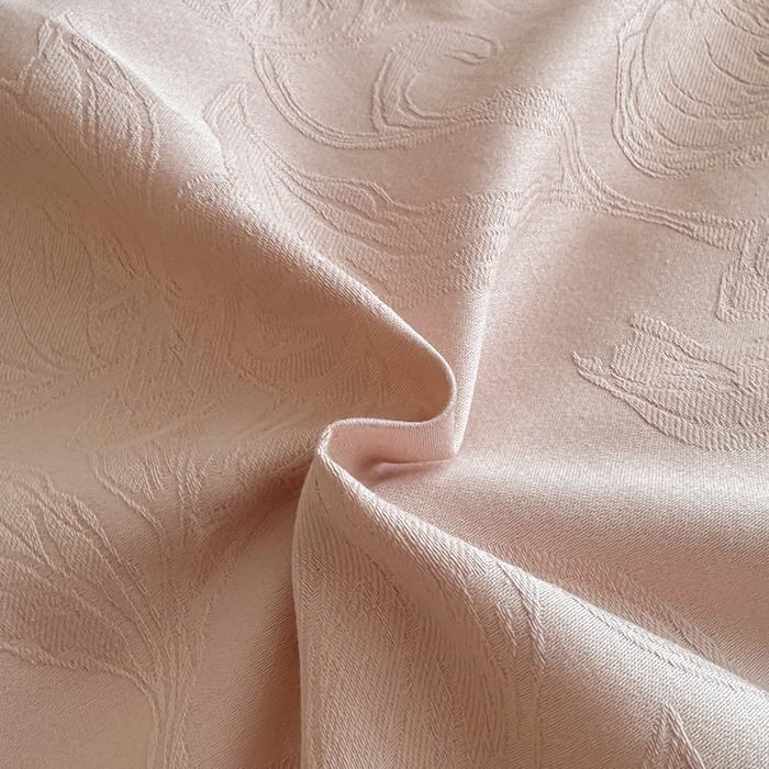 91家纺网 家纺一手货源 找家纺 首尔家纺 2026新款浮雕提花色织全棉四件套 郁香-粉