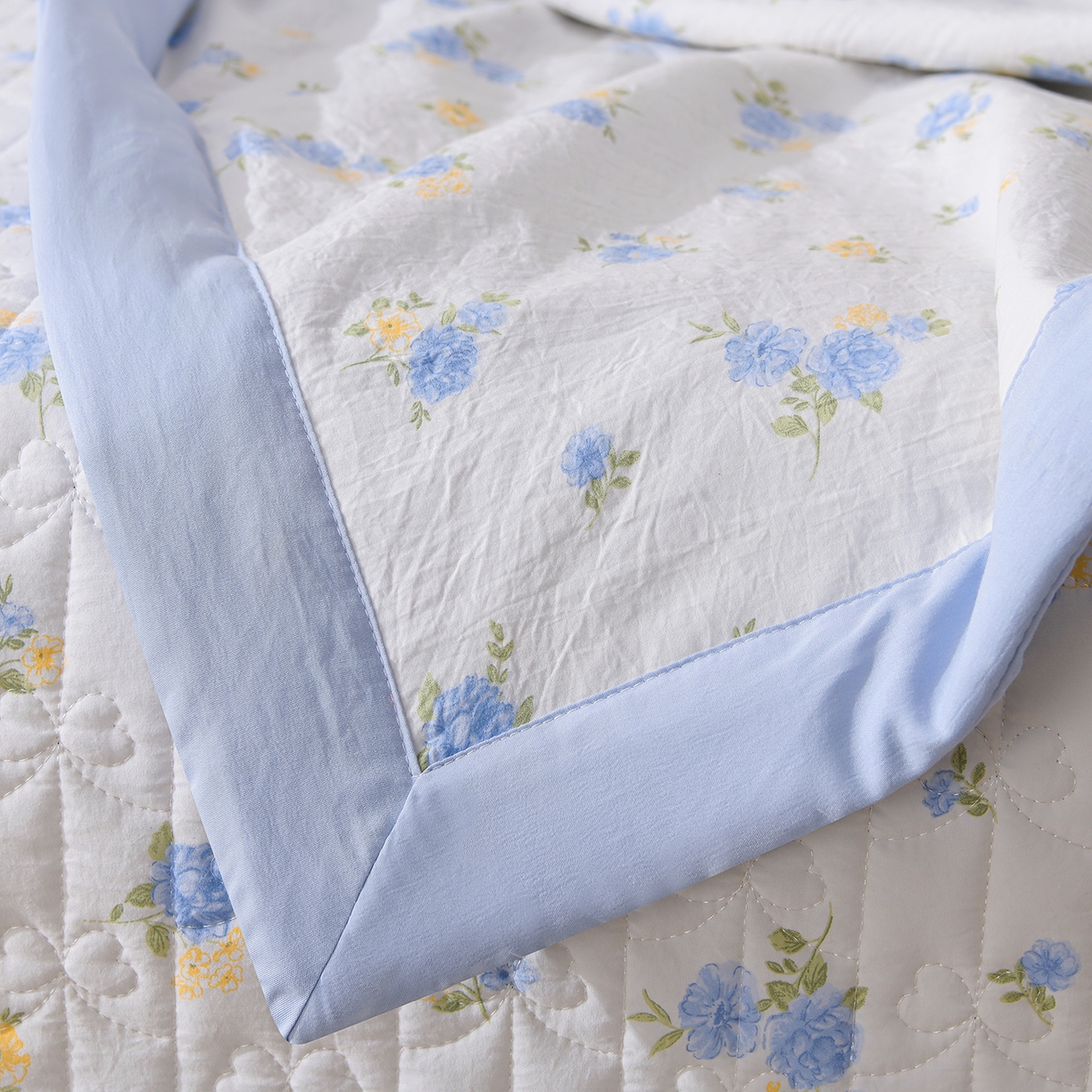 91家纺网 家纺一手货源 找家纺 金梦家居 2026新款水洗棉床盖被套四件套 花开盛夏