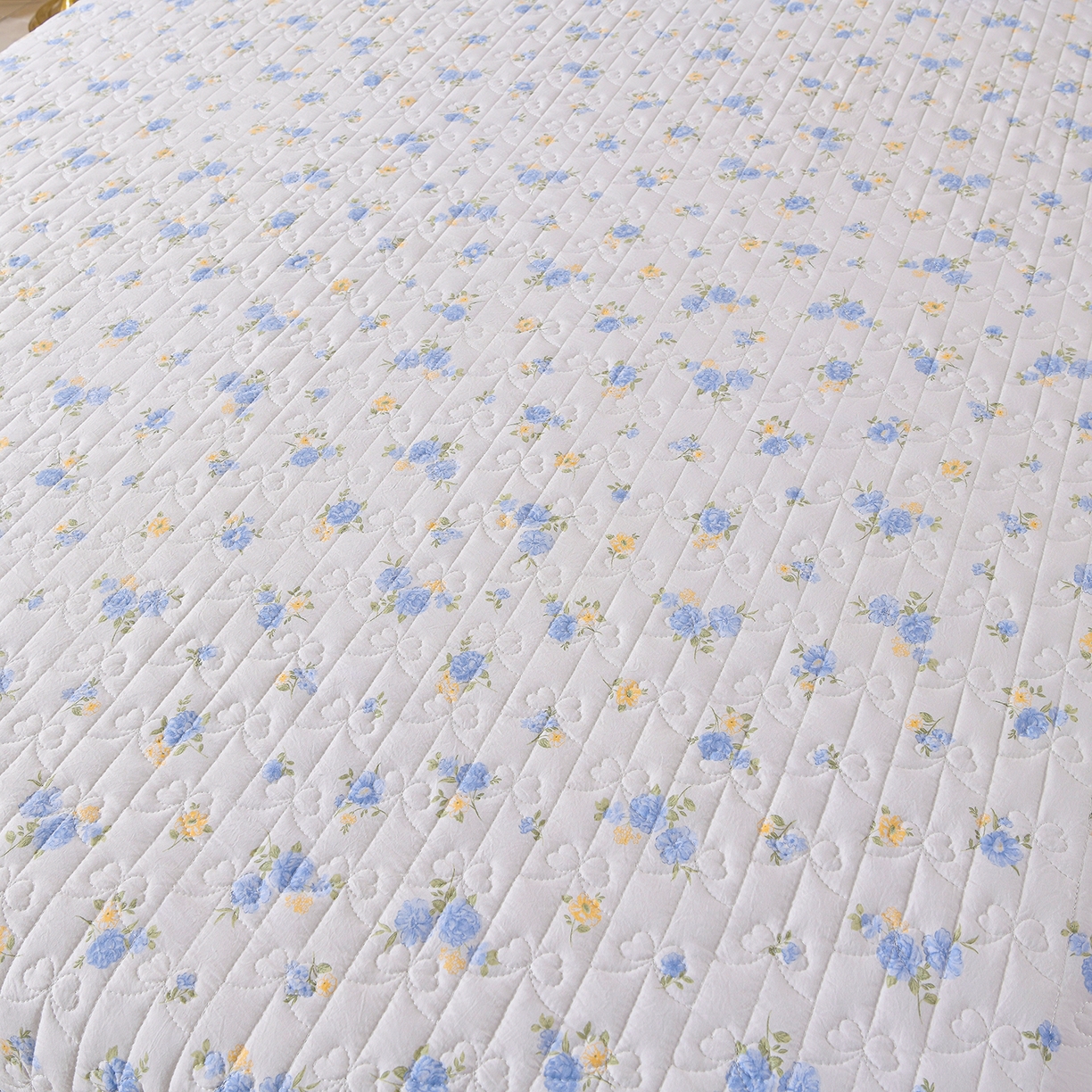 91家纺网 家纺一手货源 找家纺 金梦家居 2026新款水洗棉床盖被套四件套 花开盛夏