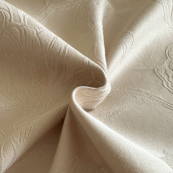 91家纺网 家纺一手货源 找家纺 首尔家纺 2026新款浮雕提花色织全棉四件套 郁香-米咖