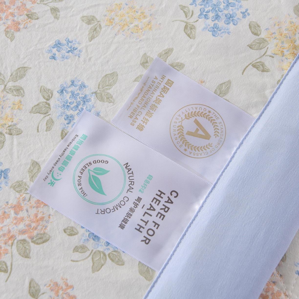 91家纺网 家纺一手货源 找家纺 金梦家居 2026新款水洗棉床盖被套四件套 花团锦簇