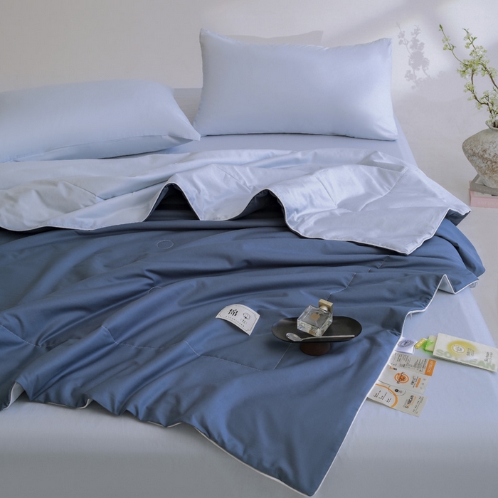 91家纺网 家纺一手货源 找家纺 （总）盛凡家纺 2026新款133*72全棉A类55大豆抗菌夏被夏凉被空调被