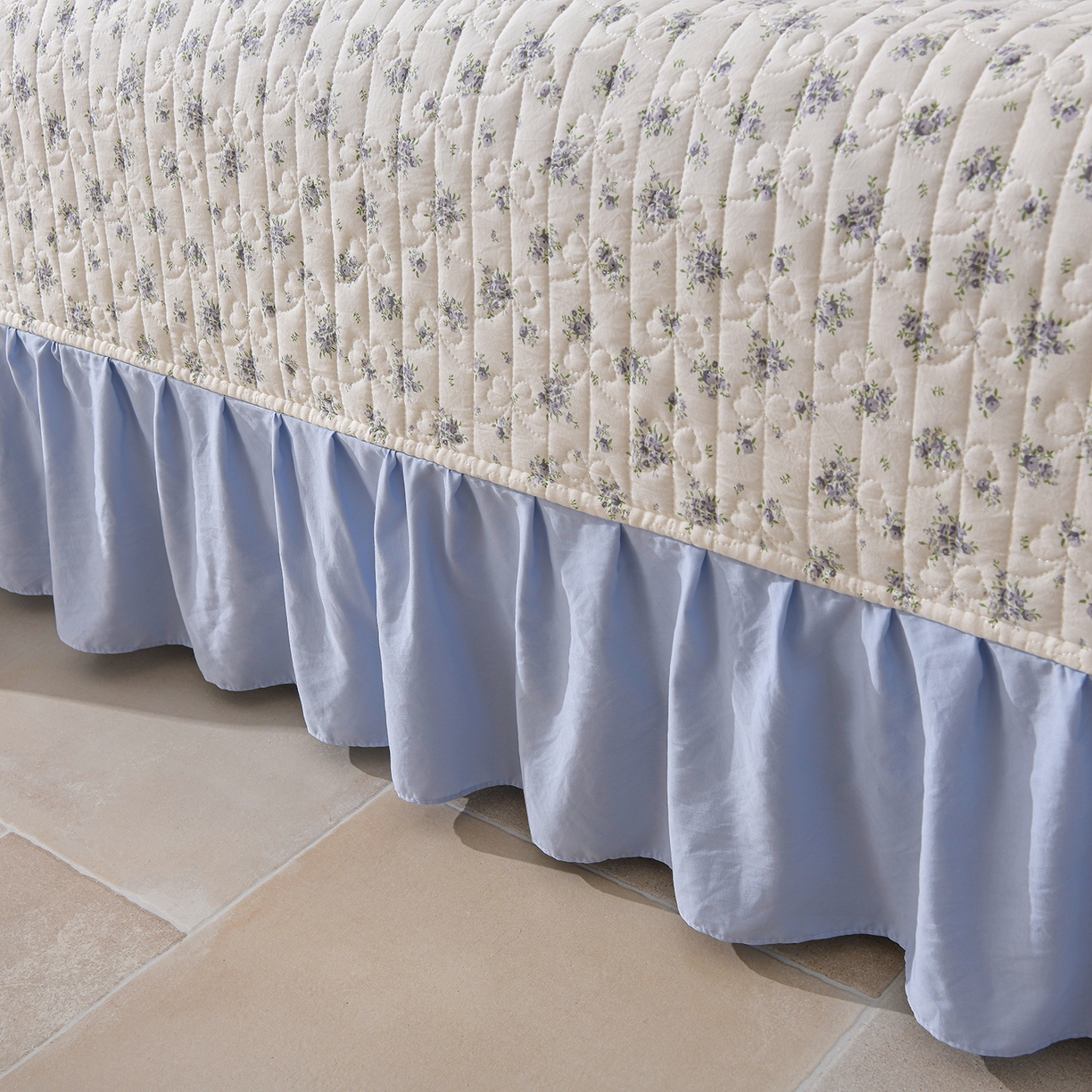 91家纺网 家纺一手货源 找家纺 金梦家居 2026新款水洗棉床盖被套四件套 陌上花语