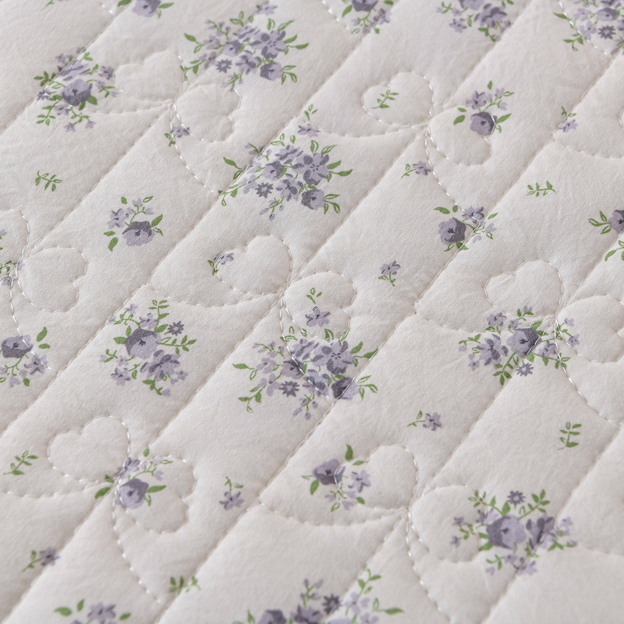 91家纺网 家纺一手货源 找家纺 金梦家居 2026新款水洗棉床盖被套四件套 陌上花语