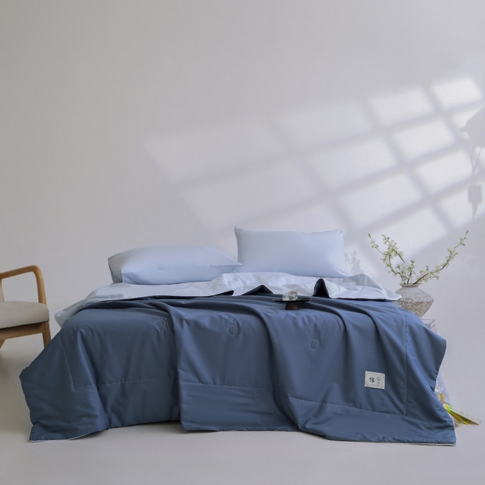 91家纺网 家纺一手货源 找家纺 （总）盛凡家纺 2026新款133*72全棉A类55大豆抗菌夏被夏凉被空调被