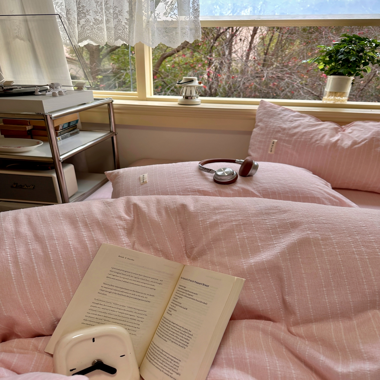 91家纺网 家纺一手货源 找家纺 优兰朵家纺 2026新款简约素色亚麻风纯色无印四件套 玉色-素然