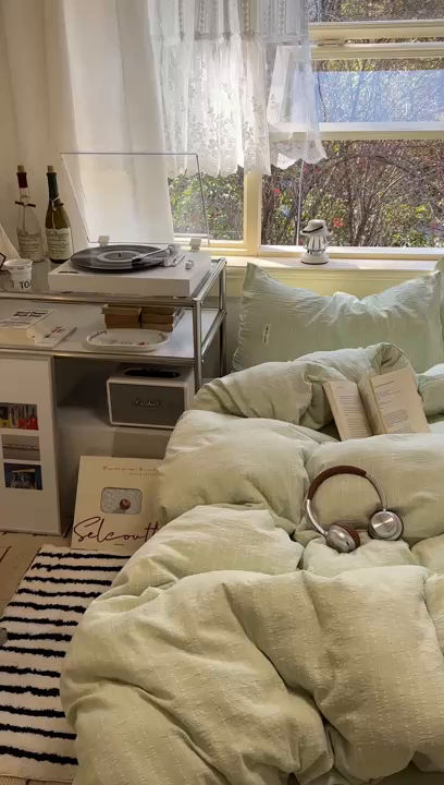 91家纺网 家纺一手货源 找家纺 （总）优兰朵家纺 2026新款简约素色亚麻风纯色无印四件套