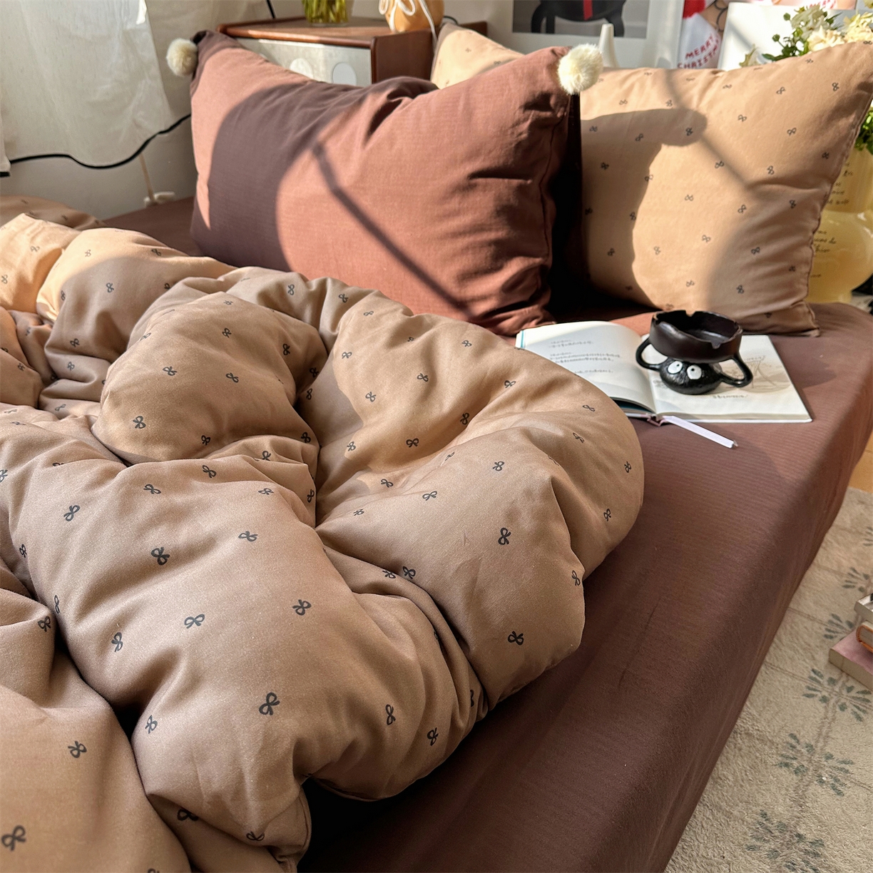 91家纺网 家纺一手货源 找家纺 （总）三朵家纺 2026新款水洗棉碎花INS博主风混搭全棉四件套