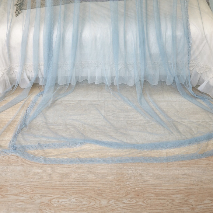 91家纺网 家纺一手货源 找家纺 （总）梦尔佳蚊帐 2026新款蕾丝刺绣花好月圆圆顶蚊帐