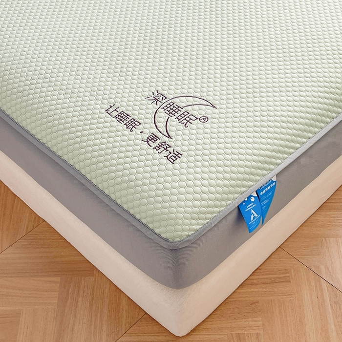 91家纺网 家纺一手货源 找家纺 卡诗兰 2026新款A类凉感豆豆床笠款凉席 床笠-青提绿