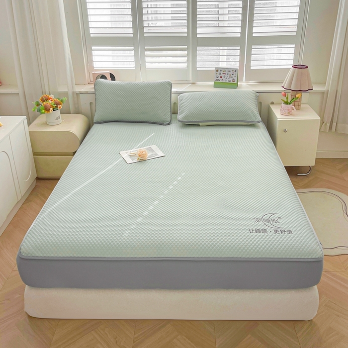 卡诗兰 2026新款A类凉感豆豆床笠款凉席 床笠-青提绿