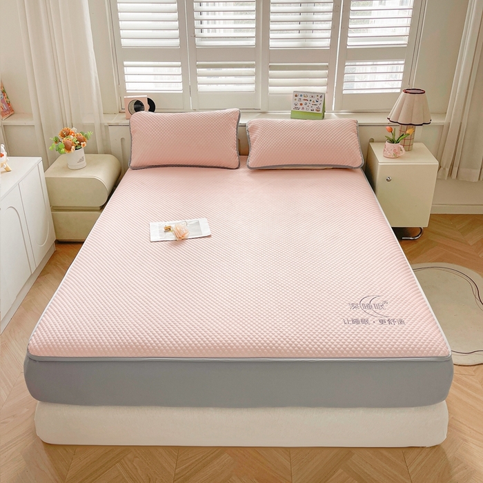 卡诗兰 2026新款A类凉感豆豆床笠款凉席 床笠-优雅粉