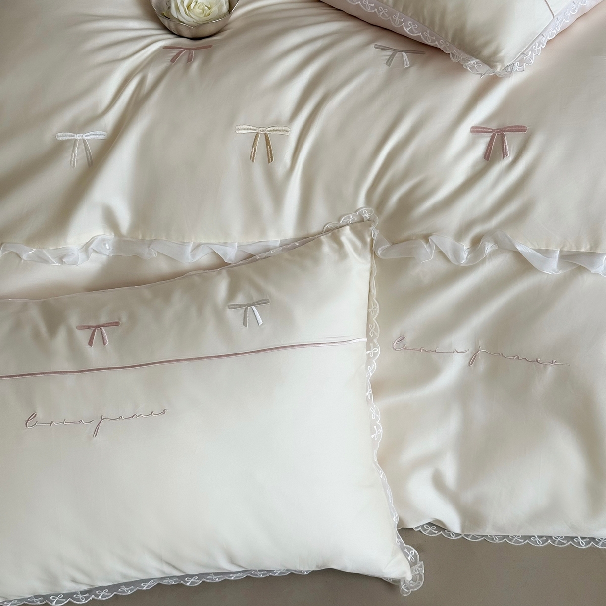 91家纺网 家纺一手货源 找家纺 （总）佳汐蓝家纺 2026春夏新款全棉纯棉刺绣四件套-半糖主义