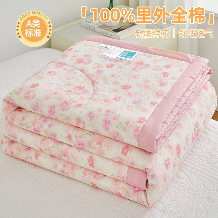 91家纺网 家纺一手货源 找家纺 （总）铺尚美家纺 2026新款A类里外全棉棉花夏被