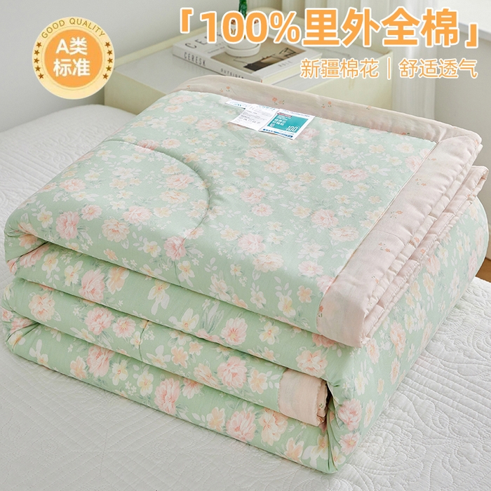 91家纺网 家纺一手货源 找家纺 （总）铺尚美家纺 2026新款A类里外全棉棉花夏被