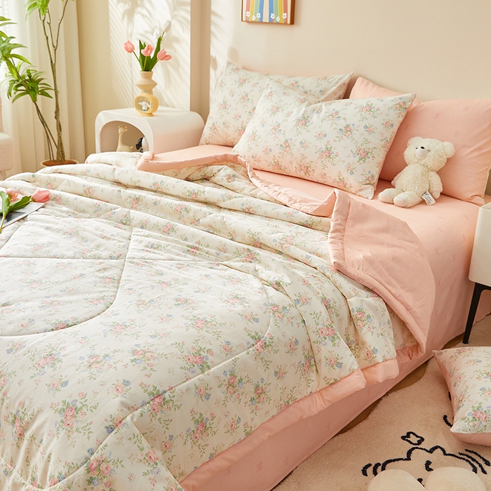 91家纺网 家纺一手货源 找家纺 铺尚美家纺 2026新款A类里外全棉棉花夏被 魅之夏