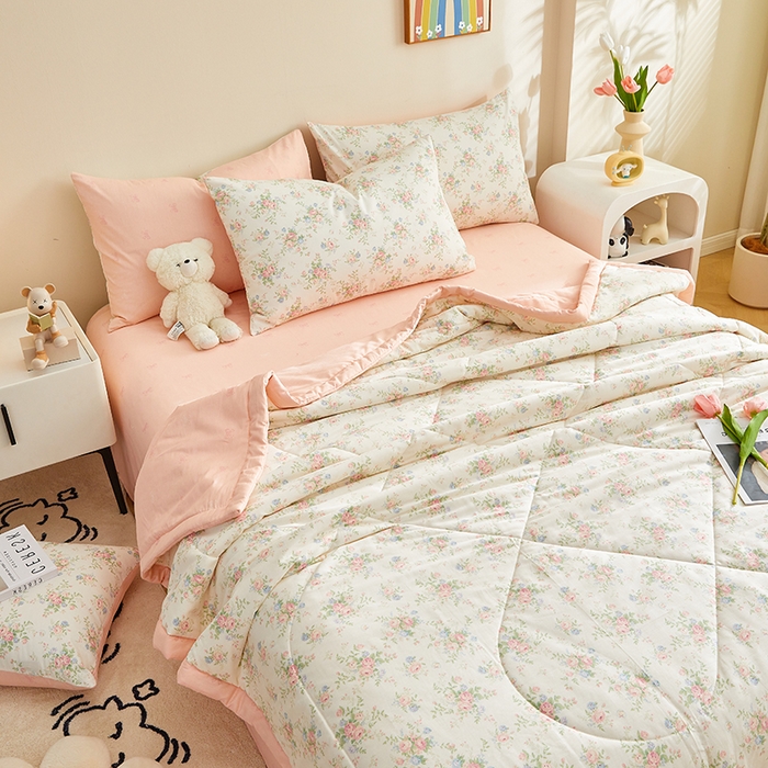 91家纺网 家纺一手货源 找家纺 铺尚美家纺 2026新款A类里外全棉棉花夏被 魅之夏