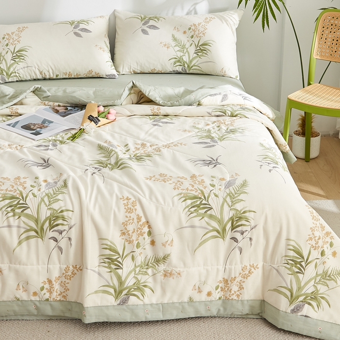 91家纺网 家纺一手货源 找家纺 铺尚美家纺 2026新款A类里外全棉棉花夏被 清风絮语