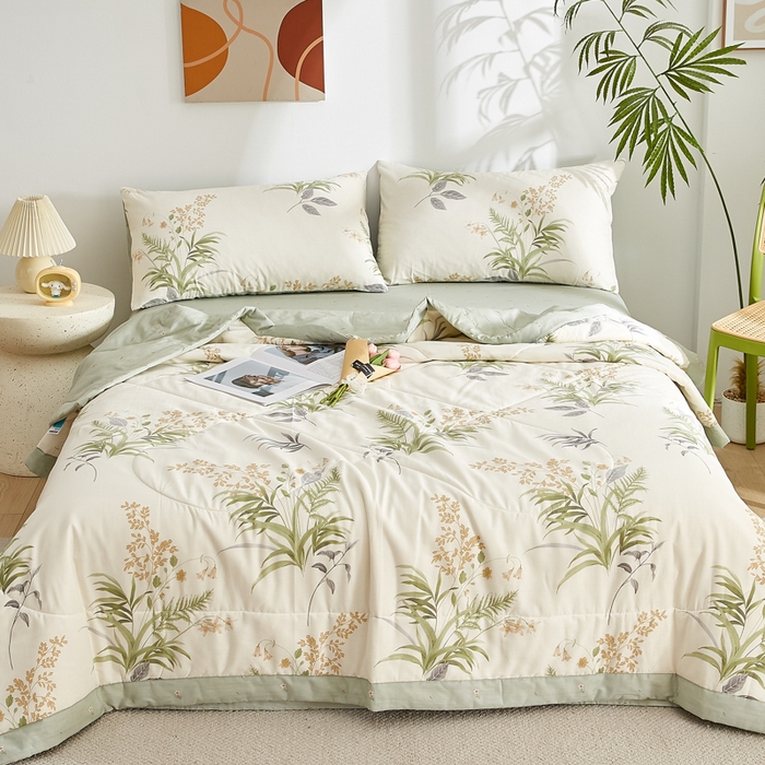 91家纺网 家纺一手货源 找家纺 铺尚美家纺 2026新款A类里外全棉棉花夏被 清风絮语