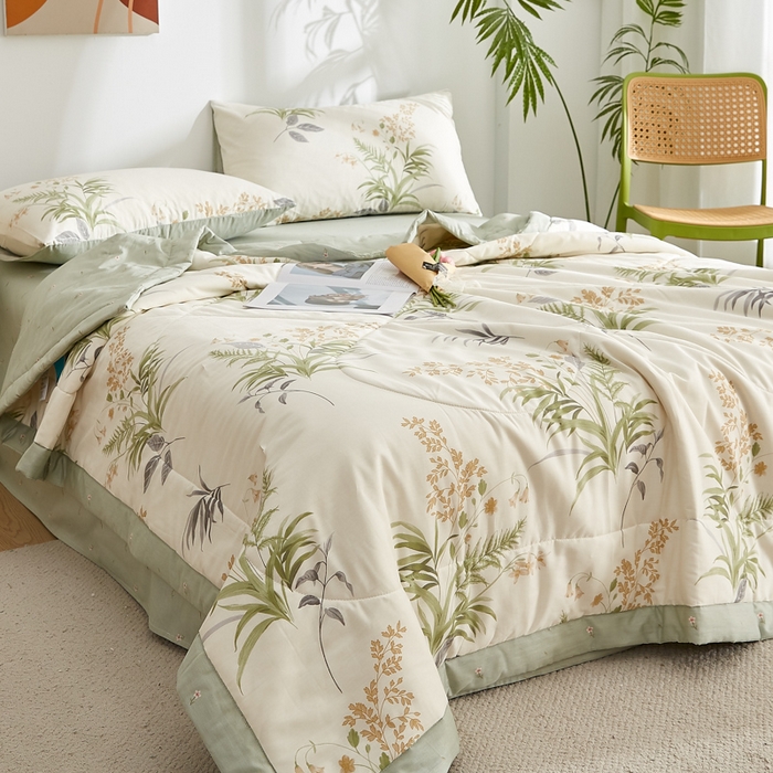 91家纺网 家纺一手货源 找家纺 铺尚美家纺 2026新款A类里外全棉棉花夏被 清风絮语