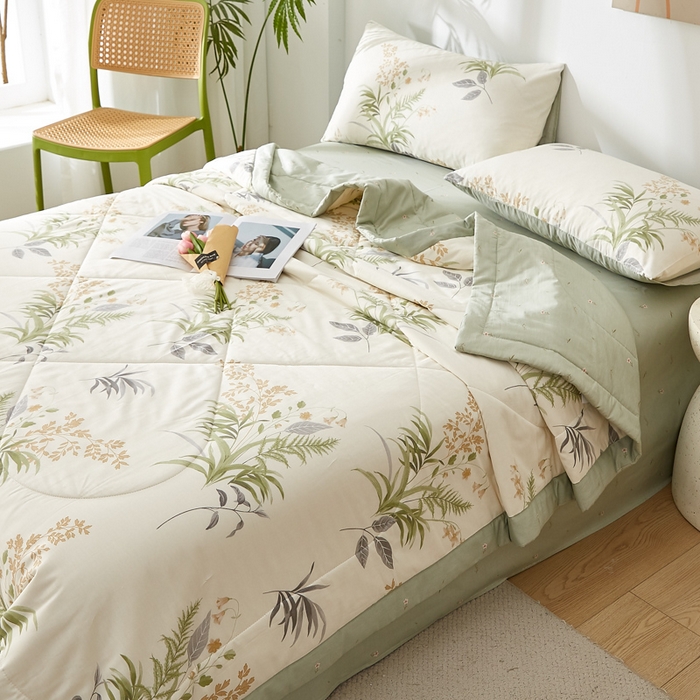 91家纺网 家纺一手货源 找家纺 铺尚美家纺 2026新款A类里外全棉棉花夏被 清风絮语