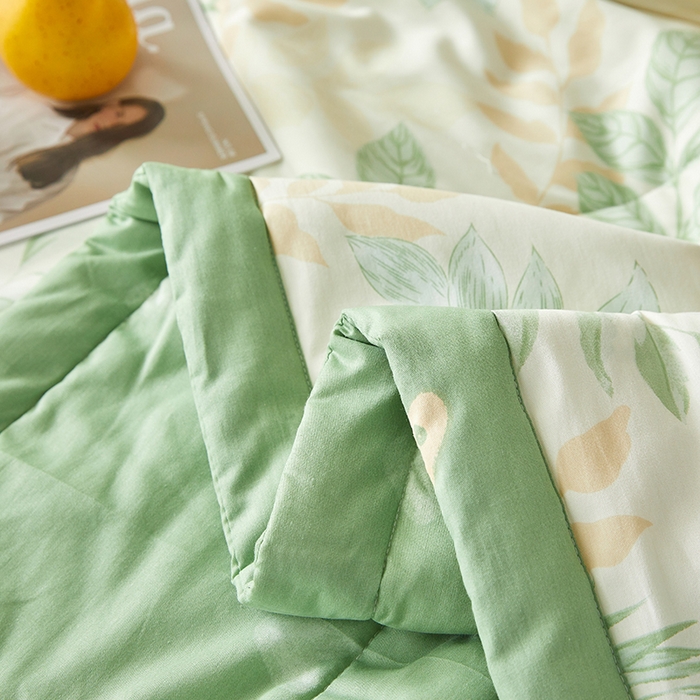 91家纺网 家纺一手货源 找家纺 铺尚美家纺 2026新款A类里外全棉棉花夏被 山茶物语