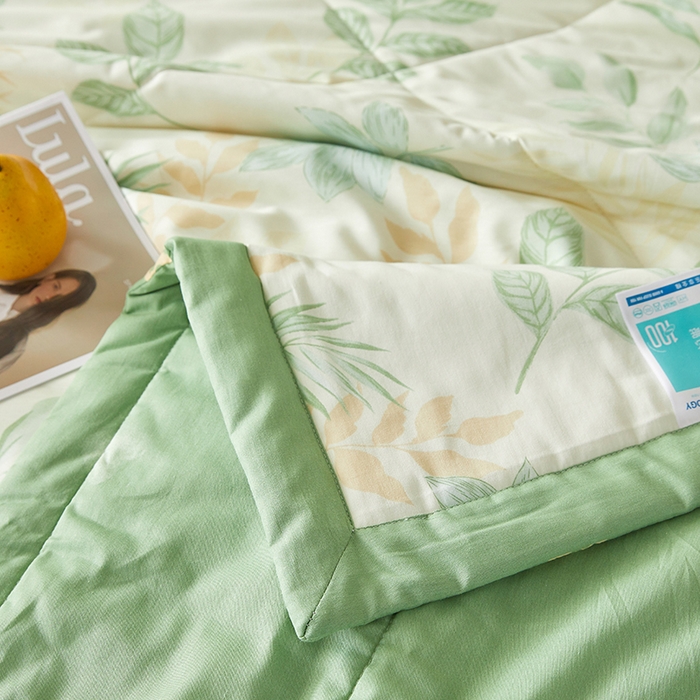 91家纺网 家纺一手货源 找家纺 铺尚美家纺 2026新款A类里外全棉棉花夏被 山茶物语