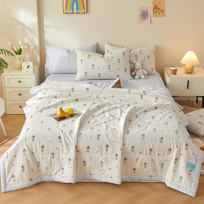 91家纺网 家纺一手货源 找家纺 铺尚美家纺 2026新款A类里外全棉棉花夏被 少女日记