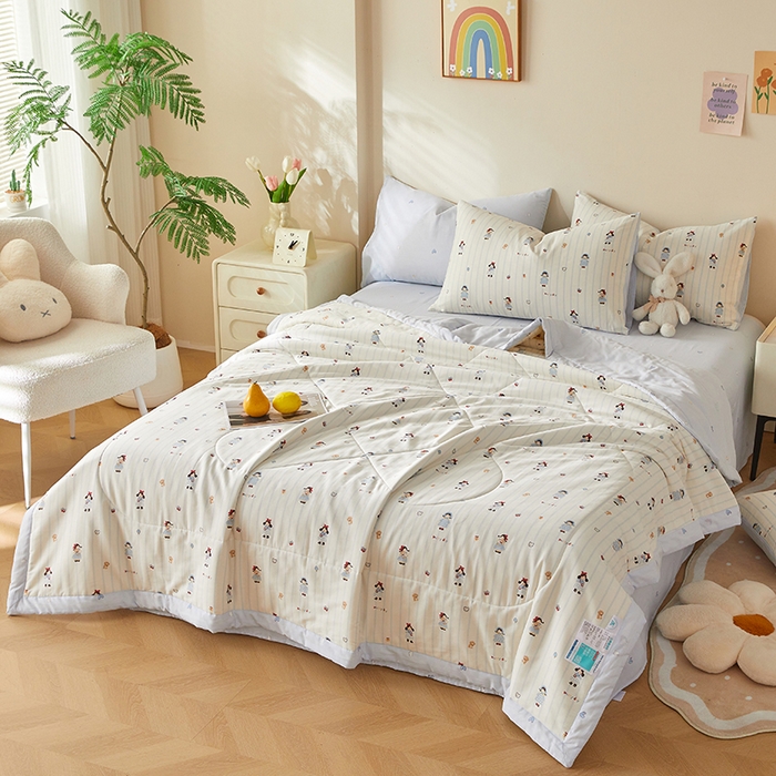 91家纺网 家纺一手货源 找家纺 铺尚美家纺 2026新款A类里外全棉棉花夏被 少女日记