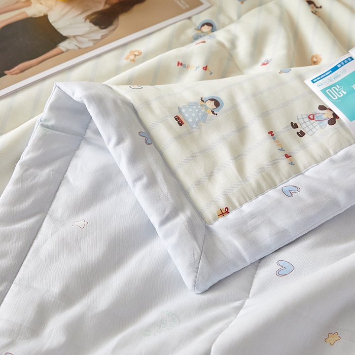 91家纺网 家纺一手货源 找家纺 铺尚美家纺 2026新款A类里外全棉棉花夏被 少女日记