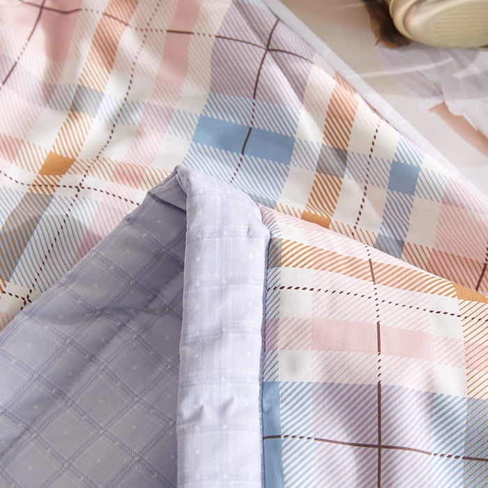 91家纺网 家纺一手货源 找家纺 铺尚美家纺 2026新款A类里外全棉棉花夏被 时光 格