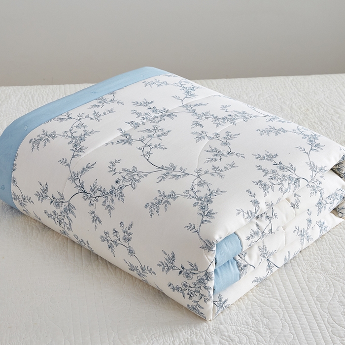 91家纺网 家纺一手货源 找家纺 铺尚美家纺 2026新款A类里外全棉棉花夏被 宛如江南