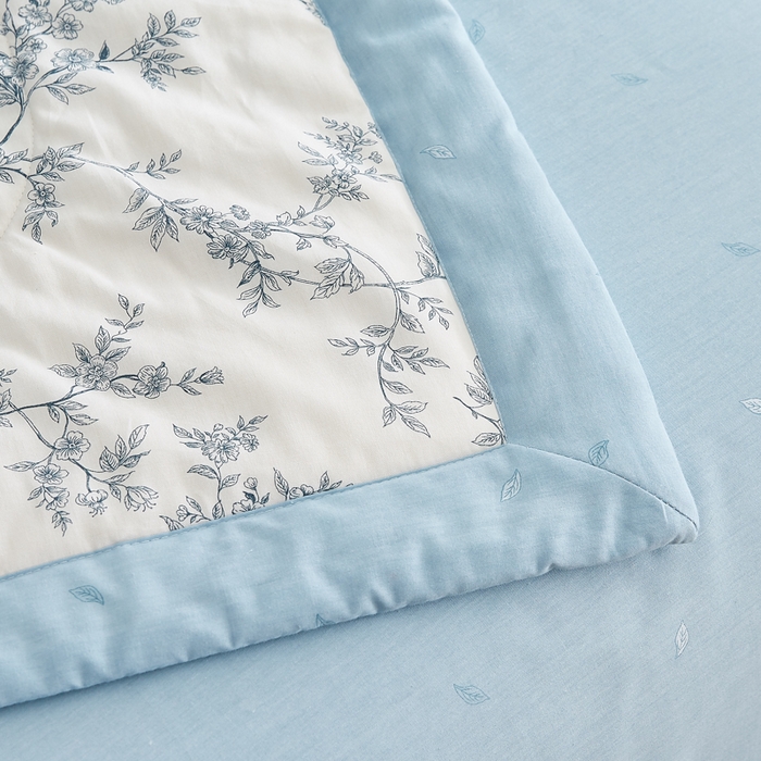 91家纺网 家纺一手货源 找家纺 铺尚美家纺 2026新款A类里外全棉棉花夏被 宛如江南