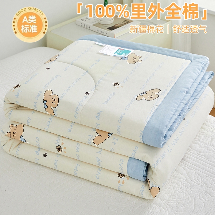铺尚美家纺 2026新款A类里外全棉棉花夏被 汪汪队