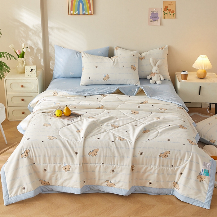 91家纺网 家纺一手货源 找家纺 铺尚美家纺 2026新款A类里外全棉棉花夏被 汪汪队