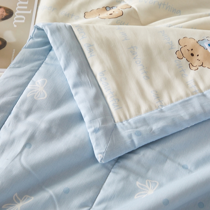 91家纺网 家纺一手货源 找家纺 铺尚美家纺 2026新款A类里外全棉棉花夏被 汪汪队