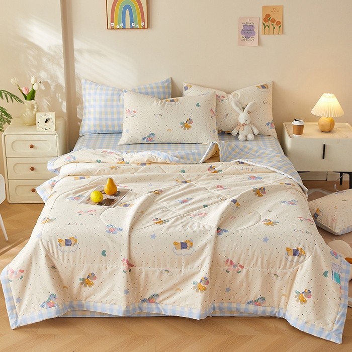 91家纺网 家纺一手货源 找家纺 铺尚美家纺 2026新款A类里外全棉棉花夏被 小马宝莉