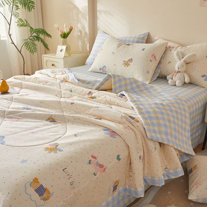 91家纺网 家纺一手货源 找家纺 铺尚美家纺 2026新款A类里外全棉棉花夏被 小马宝莉