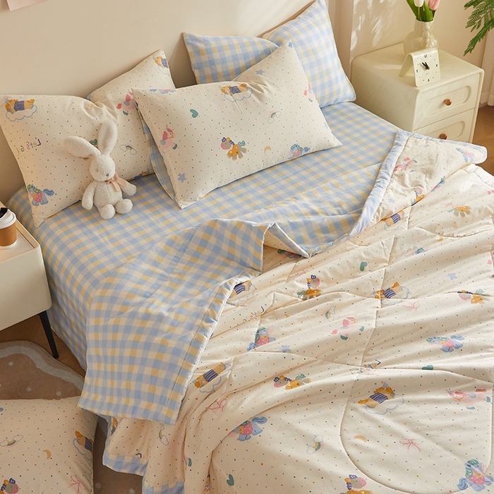 91家纺网 家纺一手货源 找家纺 铺尚美家纺 2026新款A类里外全棉棉花夏被 小马宝莉