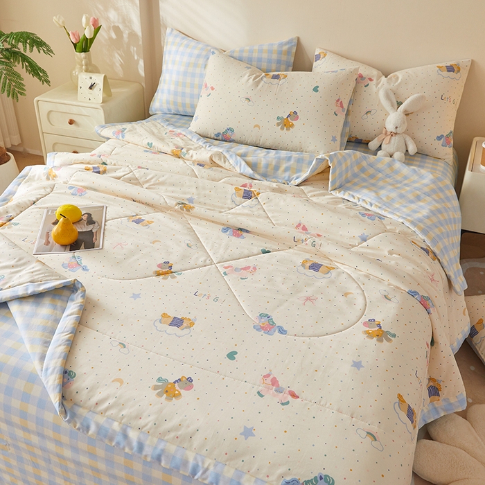 91家纺网 家纺一手货源 找家纺 铺尚美家纺 2026新款A类里外全棉棉花夏被 小马宝莉