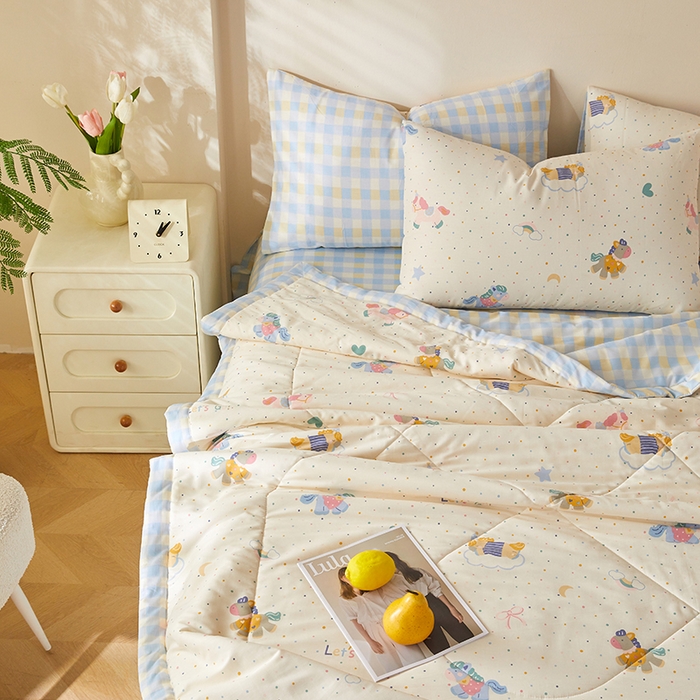 91家纺网 家纺一手货源 找家纺 铺尚美家纺 2026新款A类里外全棉棉花夏被 小马宝莉