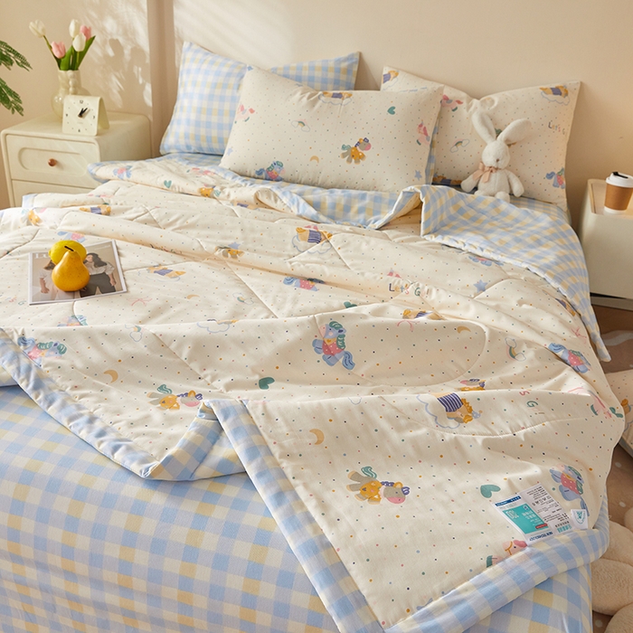 91家纺网 家纺一手货源 找家纺 铺尚美家纺 2026新款A类里外全棉棉花夏被 小马宝莉