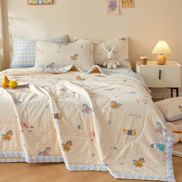 91家纺网 家纺一手货源 找家纺 铺尚美家纺 2026新款A类里外全棉棉花夏被 小马宝莉