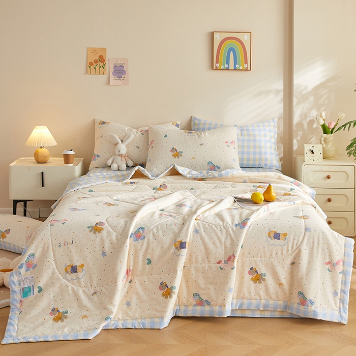 91家纺网 家纺一手货源 找家纺 铺尚美家纺 2026新款A类里外全棉棉花夏被 小马宝莉