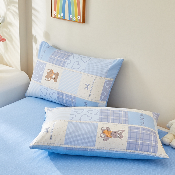 91家纺网 家纺一手货源 找家纺 铺尚美家纺 2026新款A类里外全棉棉花夏被 小熊派对