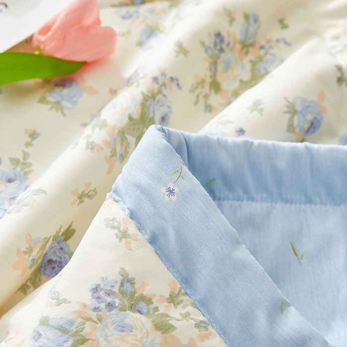 91家纺网 家纺一手货源 找家纺 铺尚美家纺 2026新款A类里外全棉棉花夏被 邂逅 兰