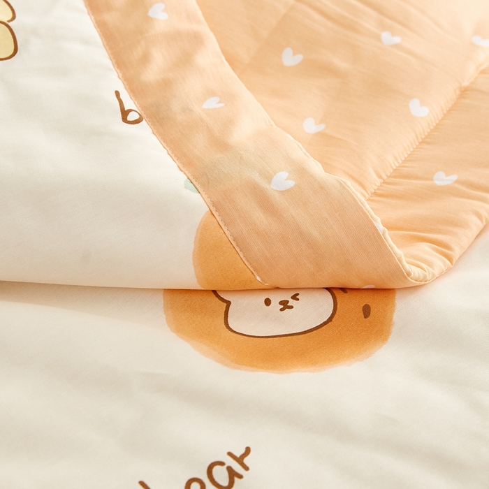 91家纺网 家纺一手货源 找家纺 铺尚美家纺 2026新款A类里外全棉棉花夏被 心想事成