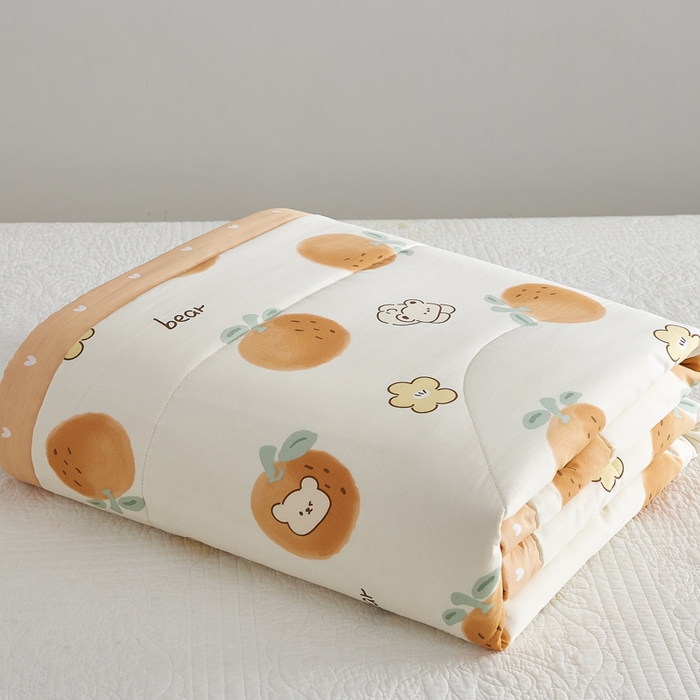 91家纺网 家纺一手货源 找家纺 铺尚美家纺 2026新款A类里外全棉棉花夏被 心想事成