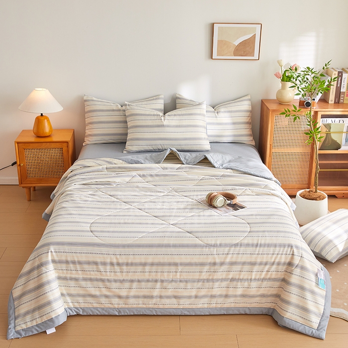 91家纺网 家纺一手货源 找家纺 铺尚美家纺 2026新款A类里外全棉棉花夏被 学院派