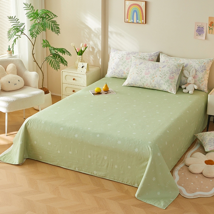 91家纺网 家纺一手货源 找家纺 铺尚美家纺 2026新款A类里外全棉棉花夏被 叶飞扬